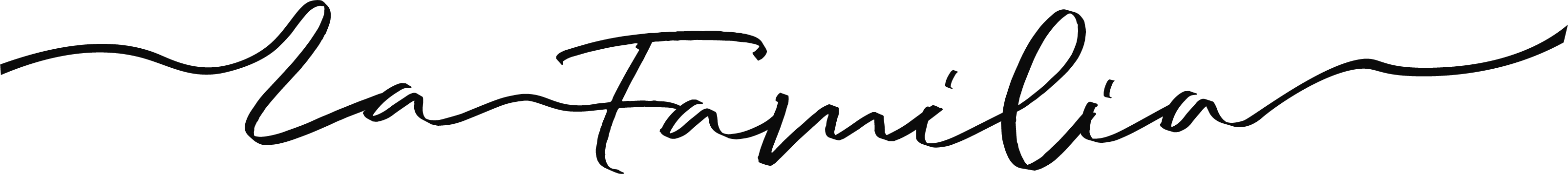 Logotipo de La Familia, la comunidad de Solana en España, en negro sobre papel